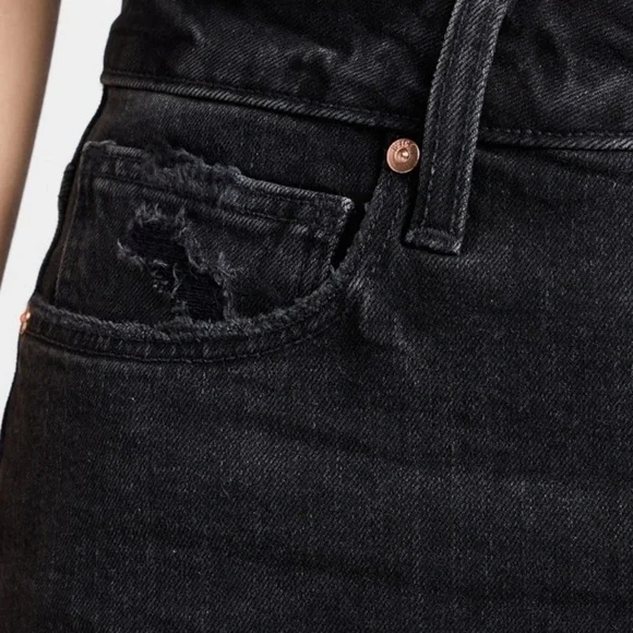 Paige Women’s Dani Cut Off Shorts Black Size 24 - Picture 7 of 12